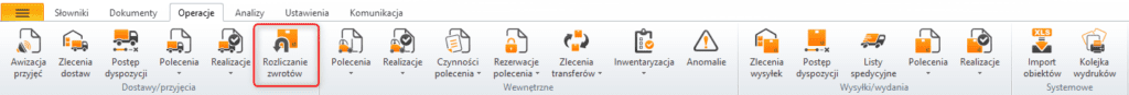 zwrot nieawizowany w systemie wms expertwms