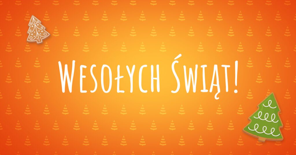 Wesołych Świąt pomarańczowe tło